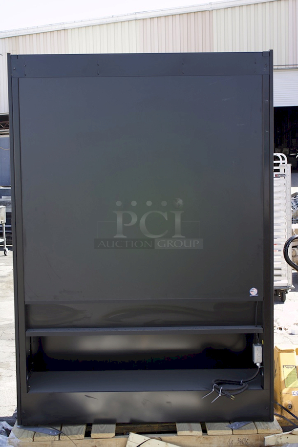 BRAND NEW SCRATCH & DENT! Structural Concepts PC5682 Addenda 58" Non-Refrigerated Pastry Case
color is black. TESTED. TURNS. WORKS PERFECT! - Image 3 of 8