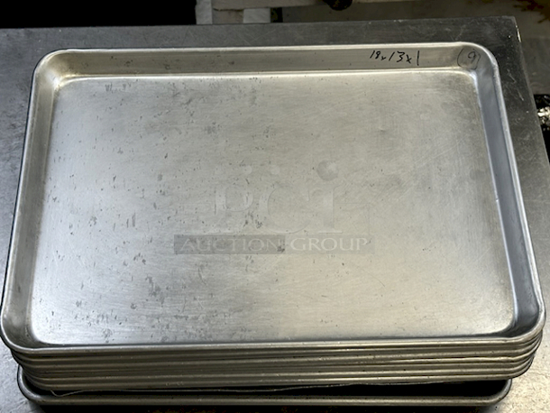 Half Size Sheet Pans. 18x13x1 7x Your Bid.  - Image 3 of 3