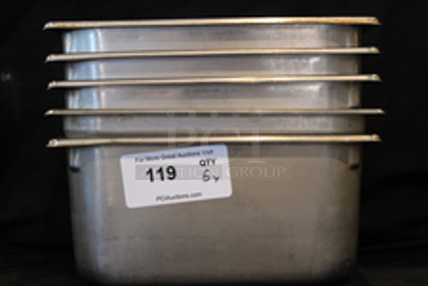 Stainless Steel 1/3 Pans, 6” Deep.
12-1/2x7x6
5x Your Bid
 - Image 5 of 5