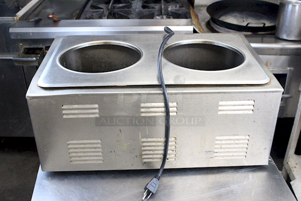 Avantco 7700 2 Well Wood Warmer, 120v/1200W/60Hz. In working Condition.  - Image 3 of 5