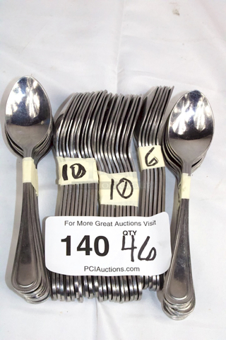 LIKE NEW! Set of 46 Stainless Steel Spoons. 46x Your Bid. 