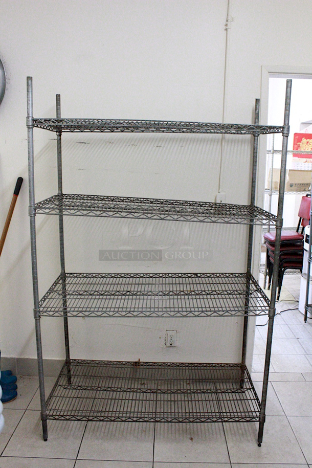 Four Shelf Wire Rack. 72" Height - Image 2 of 2