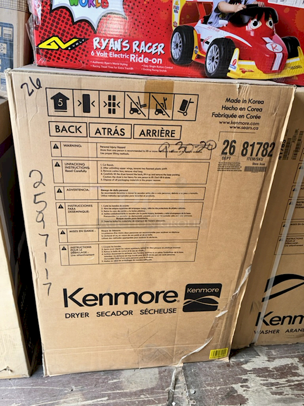 NEW!! IN THE BOX!! Kenmore Elite 81782 Stackable Steam Cycle Smart Electric Dryer - 7.4 cu. ft.  - Image 2 of 5