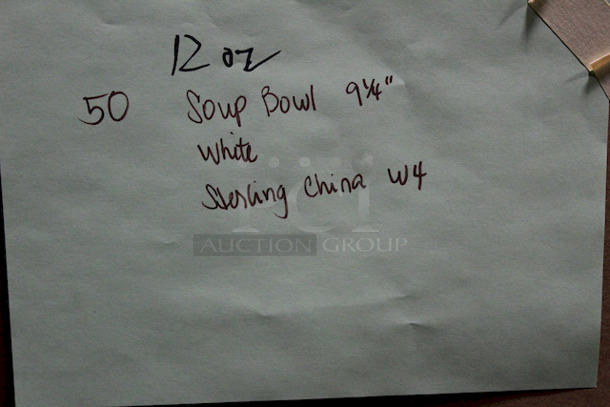 NEW! 25 Sterling China W4 12oz Rim Soup Bowls, 9-1/4". 25x Your Bid.  - Image 4 of 4