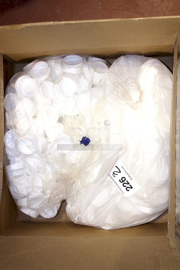 DOUBLE UP! 2 Bags Chocked Full Of Squeeze Bottle Caps and Tops.  - Image 1 of 2
