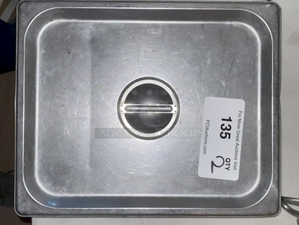 DOUBLE UP! Solid ½ Pan Lids. 2x Your Bid