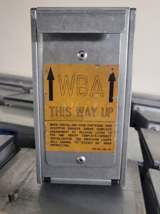 JCM WBA Bill VALIDATOR CASH BOXES PART NUMBER: 85046800. Removed From Rampart Casino 218x Your Bid! 7-3/8X8-1/8X7-1/4"