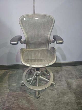 Herman Miller Aeron Desk Chair- black- In great used condition- very high end chair with minor wear. No broken pieces or tears. 48"H x 28"W x 23"D.