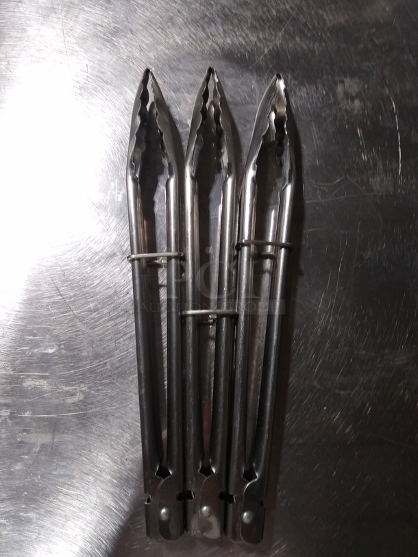 10 in. Tongs x3 - Image 1 of 3