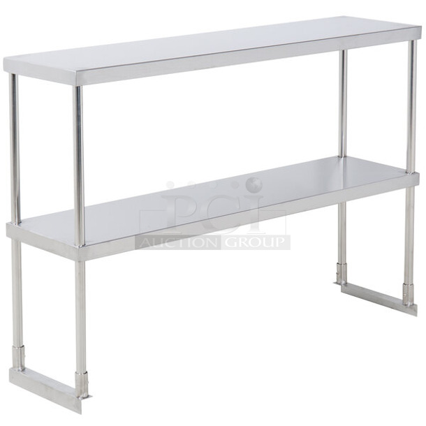 BRAND NEW SCRATCH AND DENT! Avantco 178SSDOS4812 Stainless Steel Double Deck Overshelf - 12