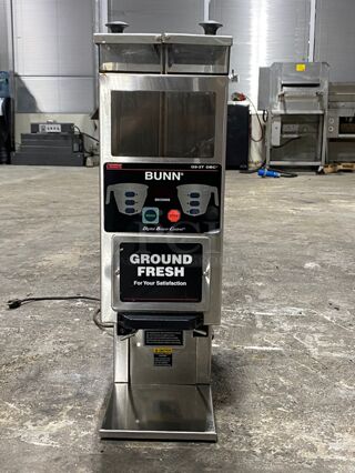 Bunn G9-2T DBC Coffee Grinder, 2 Hoppers & Wireless Interface, Stainless
