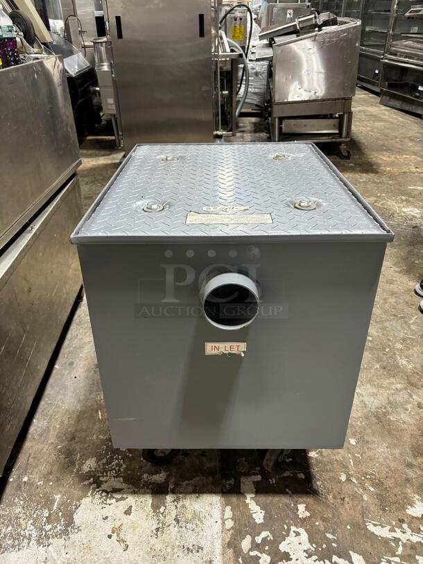 Wentworth 100 Pound Commercial Grease Trap Interceptor for Restaurant Under Sink Kitchen, 50GPM, WP-GT-50
 - Image 4 of 6