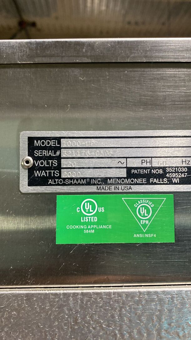 Alto-Shaam 1000-UP Halo Heat® 16-Pan Holding Cabinet, 120V
 - Image 7 of 7