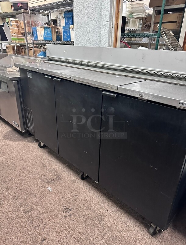 Late Model Fagor Continental FDD-79 79 inch Kegerator Beer Dispenser w/ (3) Keg Capacity - (2) Columns, Black, 115v Tested and Working! - Image 1 of 6