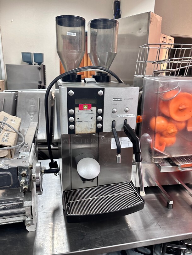 Certified Working! Franke Evolution Commercial 1 Step Super Automatic Espresso Machine NSF 220 Volt 1 Phase  - Image 2 of 9