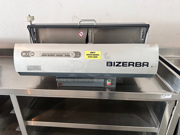 BIZERBA BRS 38 VARIABLE COMMERCIAL THICKNESS BREAD SLICER 120 Volt Working - Image 6 of 10