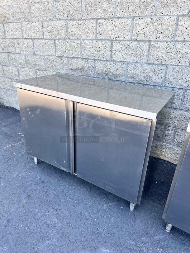 Excellent Condition Atlanta Culinary  48 Inch Wide 24 Inch Deep  Stainless Steel  Cabinet NSF - Image 4 of 7