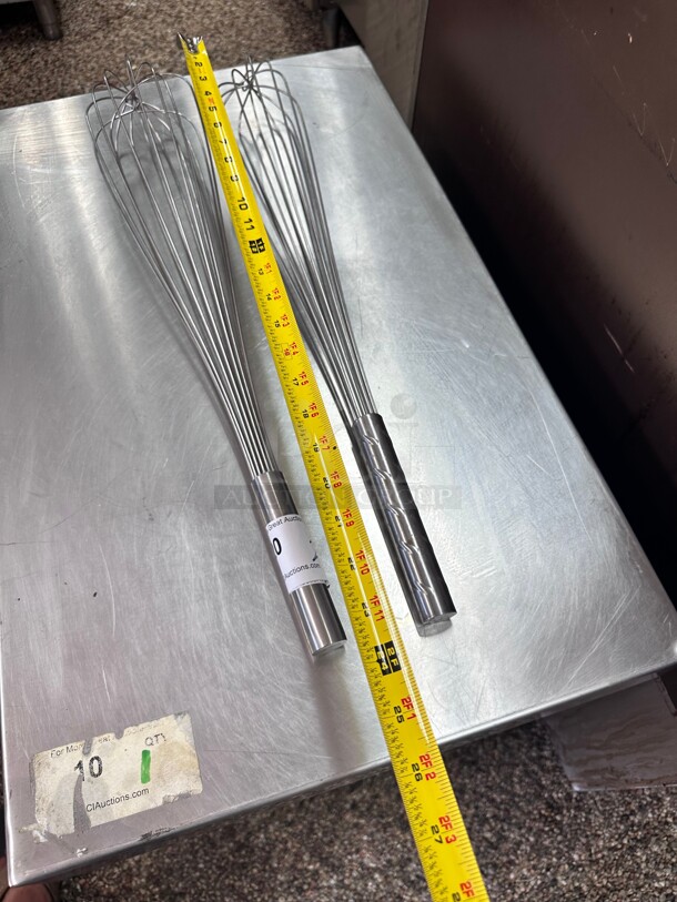 Commercial  Stainless Steel French Whip / Whisk with Metal Handle - Image 5 of 6