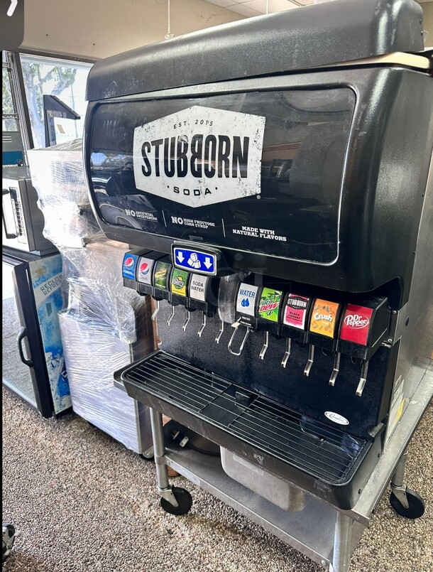 Cornelius IDC215 with 8  Sanitary Lever Valves Cold Carbonation Soda Dispenser 120 Volt Working - Image 2 of 9