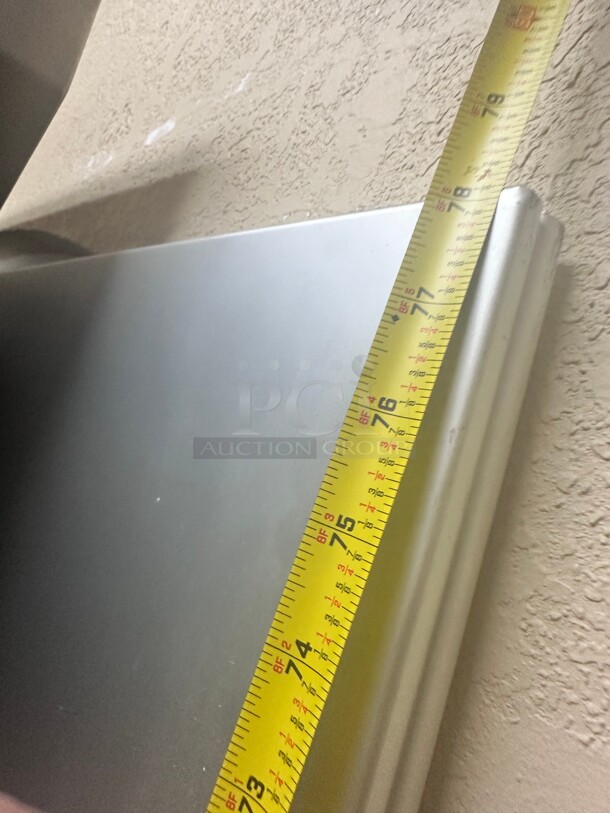 New Eliason LWP-3 36 x 84 Single Stainless Steel Swinging Traffic Door with 9 x 14 Window w Hardware - Image 5 of 5