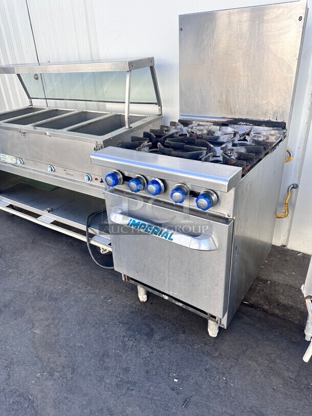 Fully Refurbished Excellent Condition Imperial 24" 4 Burner With Oven Gas Stove Tested and Working - Image 1 of 7