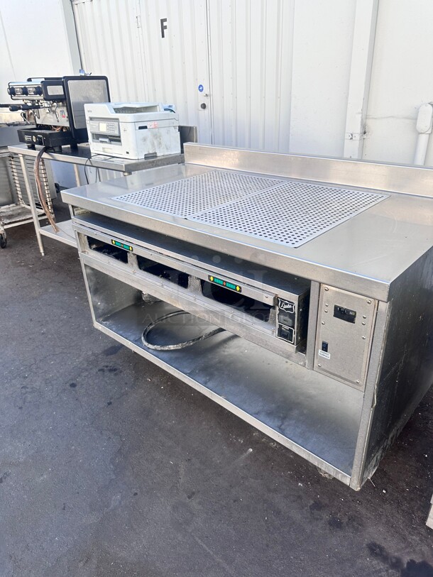 Duke F160 Pass-Through 60" Commercial Food Warmer With Warmer Table Top  220 Volt Working - Image 4 of 8
