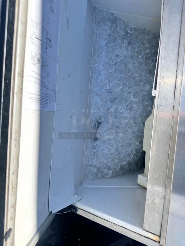 Hoshizaki KM-255BAH 250 lb Crescent Cube Ice Machine w/ Bin Air Cooled, 115v Working - Image 4 of 9