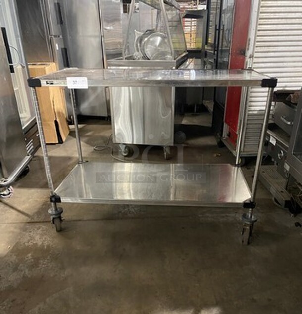 Metro Work Top/ Prep Table! With Storage Space Underneath! On Casters!