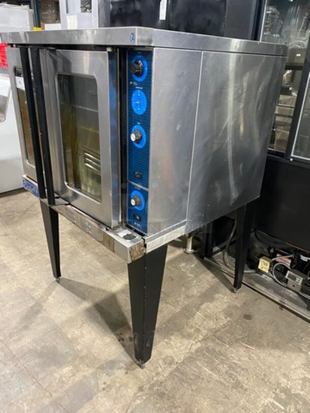 Duke Commercial Natural Gas Powered Convection Oven! With View Through Doors! Metal Oven Racks! All Stainless Steel! On Legs! Model: 6/13 - Image 2 of 4