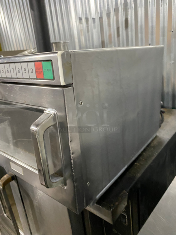 Panasonic Commercial Countertop Microwave Oven! All Stainless Steel! With View Through Door! Model: NE17521 208/230V 60HZ 1 Phase - Image 3 of 8