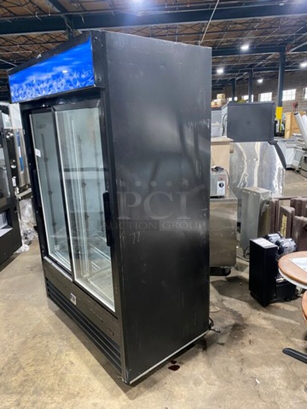 Kelvinator Commercial 2 Door Reach In Cooler Merchandiser! With View Through Doors! Poly Coated Racks! On Casters! Model: KCGM47RB 115V - Image 2 of 8
