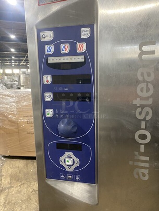 Electrolux Full Size Electric Powered Combi Convection Oven! AIR-O-STEAM Edition! Model AOS102EABU Serial 64900002! 208V 3 Phase! On Stand On Legs!  - Image 7 of 10