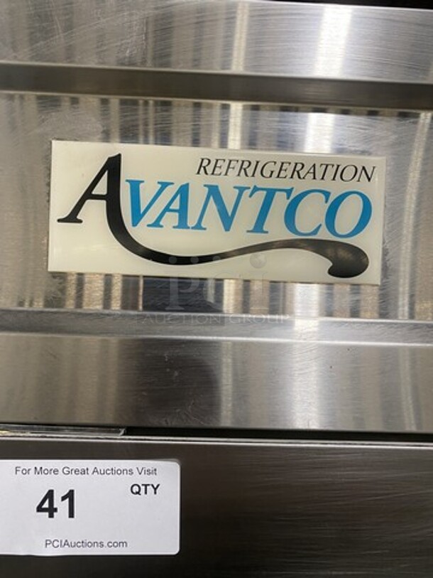 Nice! Avantco 2 Door Stainless Steel Reach In Freezer! With Poly Coated Racks! Model 178SS2FHC Serial 6715170419010312! 115V1 Phase! Working When Removed! On Casters! - Image 9 of 9