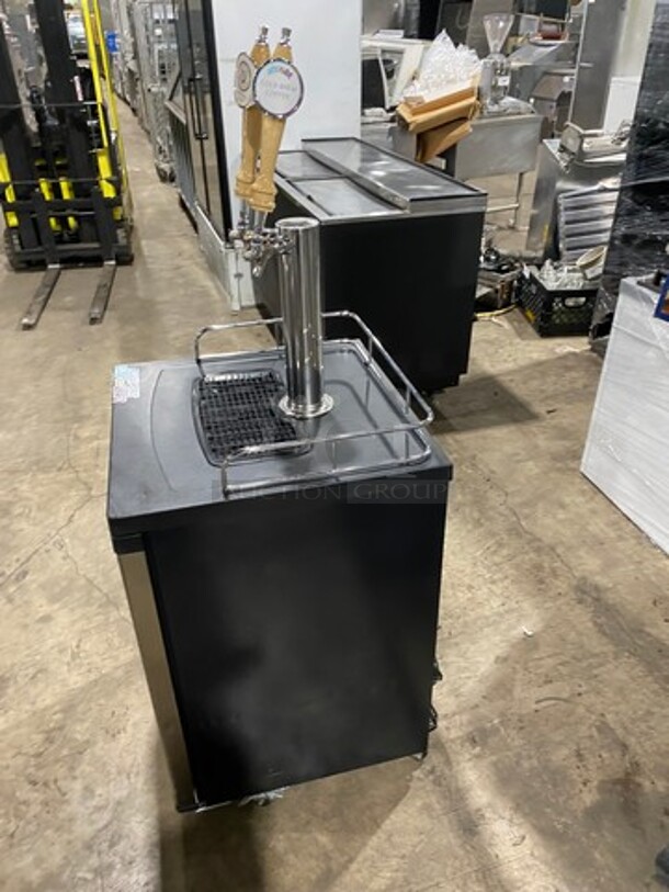 Kegco Commercial Refrigerated Dual Tap Kegerator! With Tower! With Single Door Storage Space Underneath! Model: MDK209SS01 115V 60HZ 1 Phase - Image 3 of 9