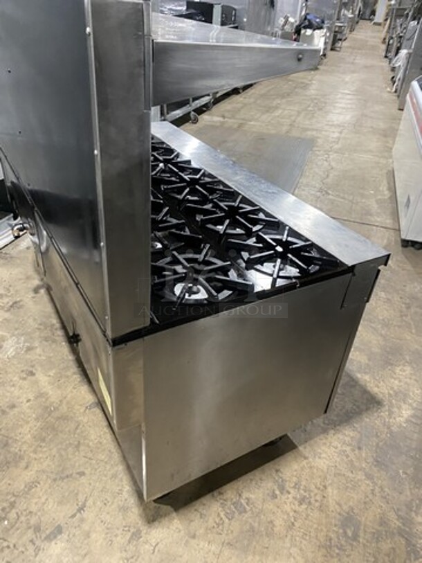 Sweet! Hussman/Southbend Natural Gas Powered 12 Burner Heavy Duty Range! With Double Full Size Ovens! With Raised Back Splash! On Commercial Casters! Working When Removed!  - Image 4 of 10