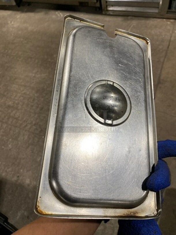 ALL ONE MONEY! Assorted Size Stainless Steel Steam Table/ Prep Table Food Pan Lids! Some May Be Slotted! - Image 4 of 4