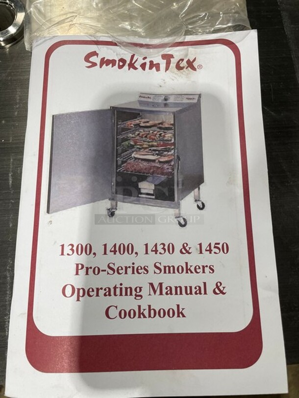 BRAND NEW IN THE BOX! Smokin Tex' Electric Powered Smoker/Slow Cooking Oven! Model: 1400 SN: 140014908064! 110V 1 Phase! On Casters! - Image 9 of 10