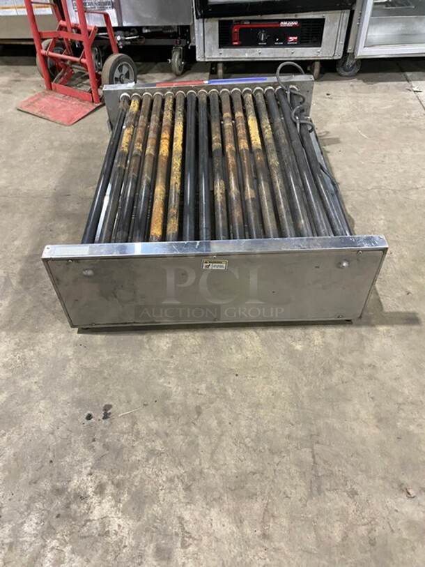 Nice! APW Wyott Stainless Steel Commercial Countertop Hot Dog Roller! Model HRS-75 5T Serial 8179619120006
 - Image 3 of 8