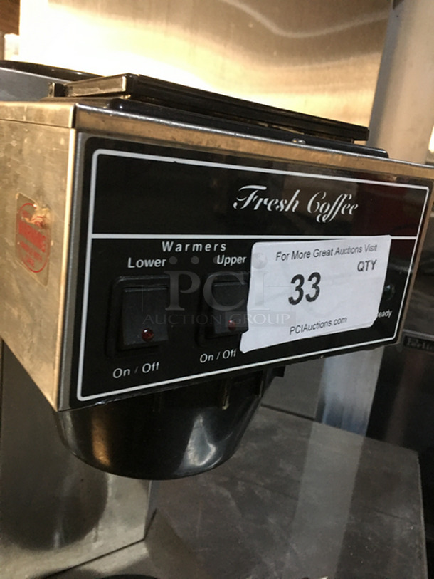 Newco Fresh Coffee Commercial Coffee Maker! All Stainless Steel! With 2 Warmers! Model: AK2 SN: AK 000776712RJ 120V 60 HZ 1 Phase - Image 5 of 9