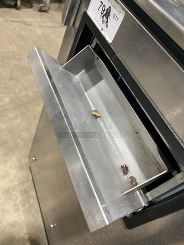 AMAZING! Manitowoc Multiplex Smoothie Workstation! On Single Door Undercounter Cooler! With Poly Bins! All Stainless Steel! On Casters!  Model: MB81 SN: 1701150000857 115V 60HZ 1 Phase - Image 7 of 9