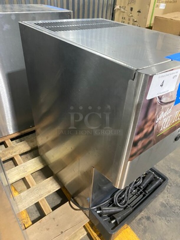 WOW! SCRATCH-N-DENT! LATE MODEL! Hoshizaki Commercial Countertop Refrigerated Ice Maker/Dispenser And Water Dispenser! All Stainless Steel! With Legs! Model: DCM270BAH SN: C18907F 115/120V 60HZ 1 Phase - Image 3 of 8