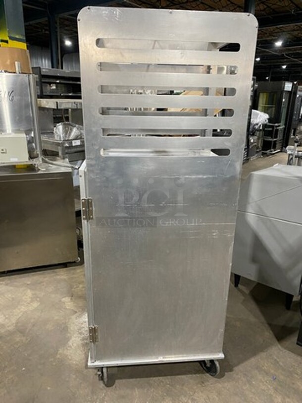 Lockwood Commercial Half Open Half Enclosed Pan Transport Rack! With View Through Door! On Casters! - Image 2 of 5