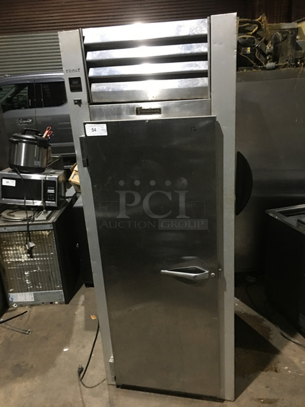  Traulsen Commercial Single Door Reach In Freezer! With Poly Coated Racks! All Stainless Steel! Model: G12011 SN: T422910C99 115V 60HZ 1 Phase