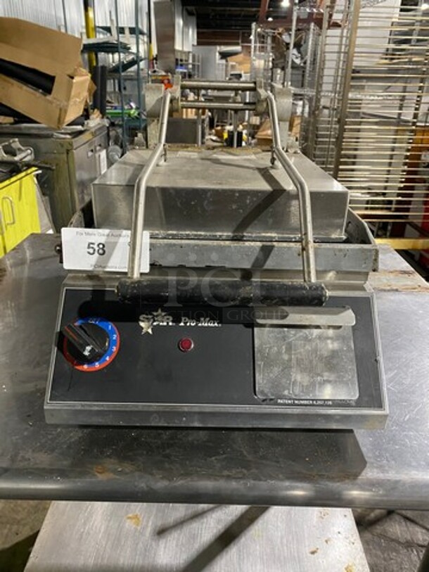 Star Pro Max Commercial Countertop Panini/Sandwich Grill! With Flat Press! All Stainless Steel! Model: GR14B SN: GS141210A0016 120V - Image 1 of 11