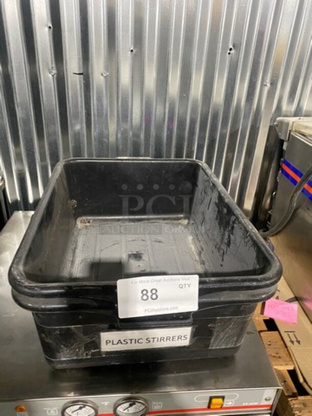 ALL ONE MONEY! Black Poly Bus Bins! - Image 1 of 4