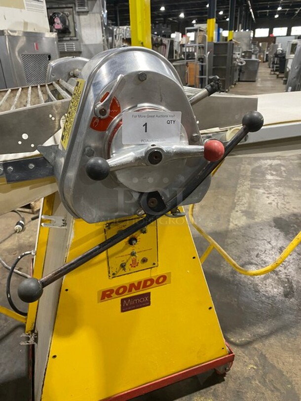 Seewer Rondo Metal Commercial Floor Style Reversible Dough Sheeter! MODEL SSO64C SN: A6019004 - Image 8 of 12