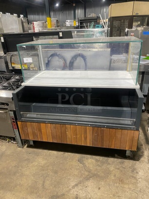 WOW! Structural Concepts Commercial Open Grab-N-Go Display Case Merchandiser! With Top Dry Display Case Merchandiser! With Rear Access Doors!