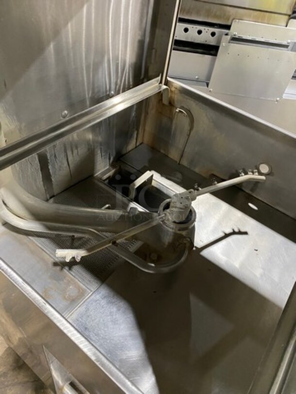 Hobart Heavy Duty Commercial Upright Pass-Through Dishwasher! With Entering & Receiving Wash Table! With Garbage Disposal! All Stainless Steel! On Legs! - Image 6 of 11