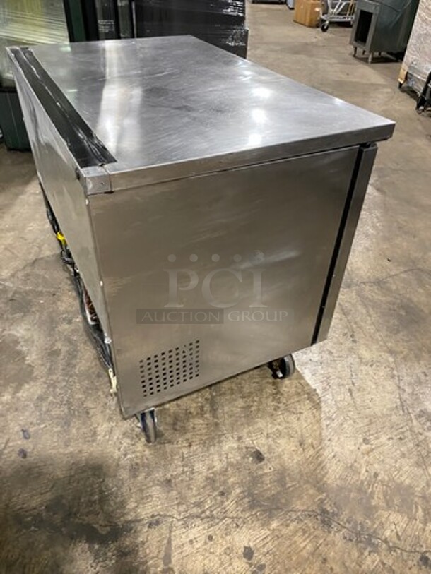 True Commercial 2 Door Refrigerated Lowboy/ Worktop Cooler! With Poly Coated Racks! All Stainless Steel! SN: 5349045 115V 60HZ 1 Phase - Image 4 of 8