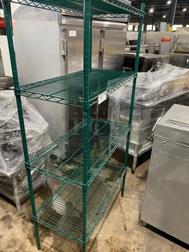 Metro 4 Tier Shelf! On Legs! BUYER MUST DISMANTLE! PCI CANNOT DISMANTLE FOR SHIPPING! PLEASE CONSIDER FREIGHT CHARGES! - Image 2 of 6